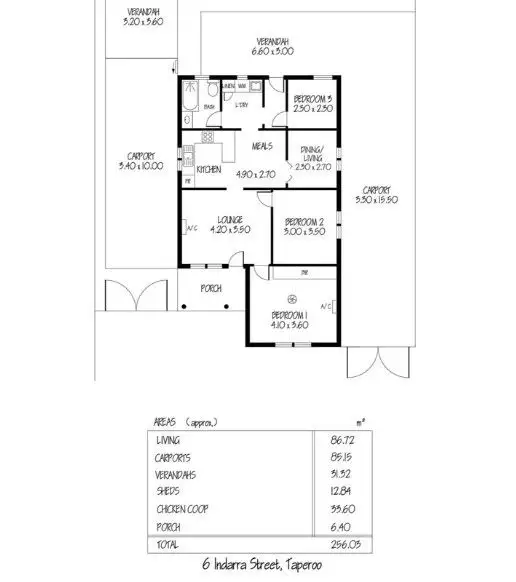 Floorplan of Homely house listing, Lot 1, 6 Indarra Street, Taperoo SA 5017