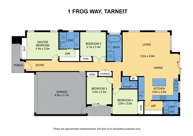 Floorplan of Homely house listing, 1 Frog Way, Tarneit VIC 3029