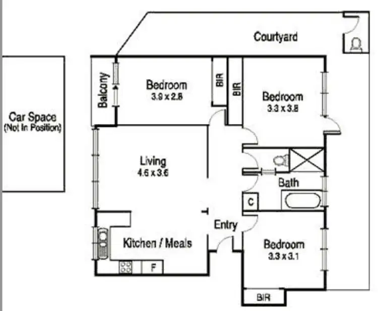 Floorplan of Homely apartment listing, UNIT 6/10-12 Blenheim Street, Balaclava VIC 3183