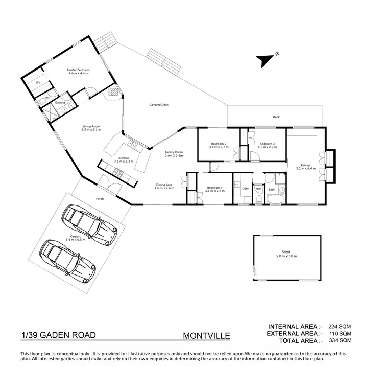 Floorplan of Homely house listing, Lot 1/39 Gaden Road, Montville QLD 4560