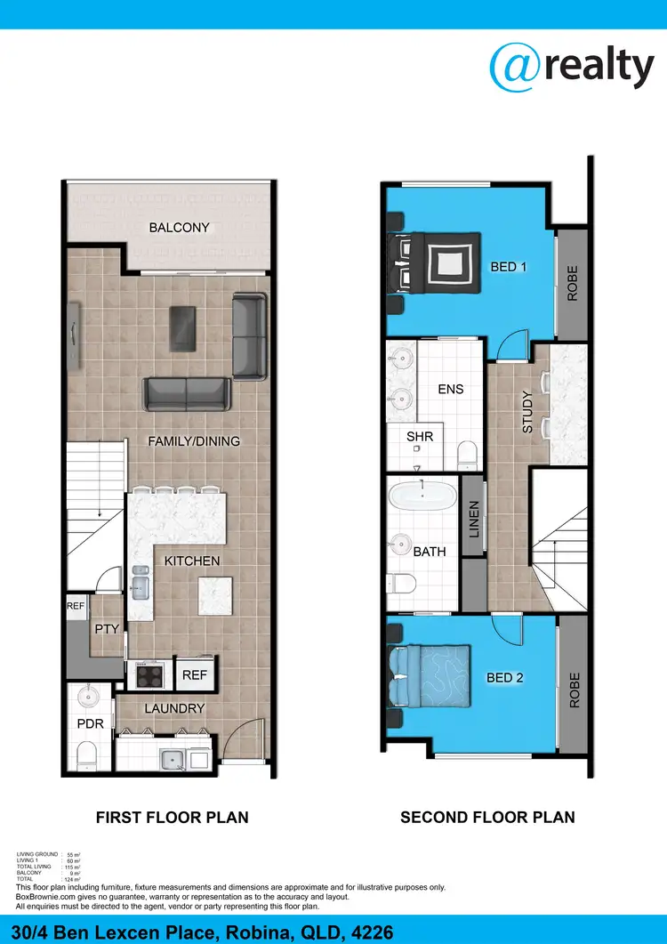 Floorplan of Homely unit listing, UNIT 28/4 Ben Lexcen Place, Robina QLD 4226