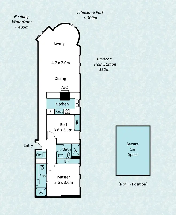 Floorplan of Homely apartment listing, UNIT 19/96 MERCER STREET, Geelong VIC 3220
