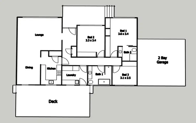 Floorplan of Homely house listing, 1 Park Avenue, Camperdown VIC 3260