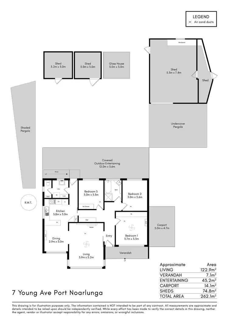 Floorplan of Homely house listing, 7 Young Avenue, Port Noarlunga SA 5167