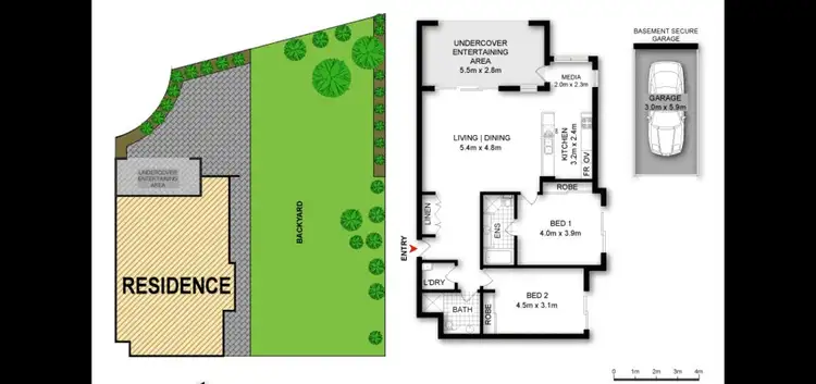 Floorplan of Homely unit listing, 2/4 Karrabee Ave, Huntleys Cove NSW 2111