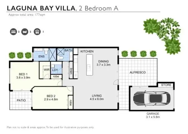 Floorplan of Homely retirement listing, UNIT 12/13-21 Lake Weyba Drive, Noosaville QLD 4566