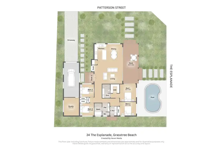 Floorplan of Homely house listing, 34 The Esplanade, Grasstree Beach QLD 4740