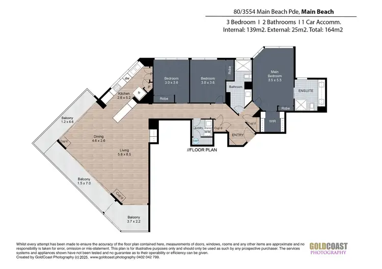 Floorplan of Homely apartment listing, UNIT 80/3554 Main Beach Parade, Main Beach QLD 4217