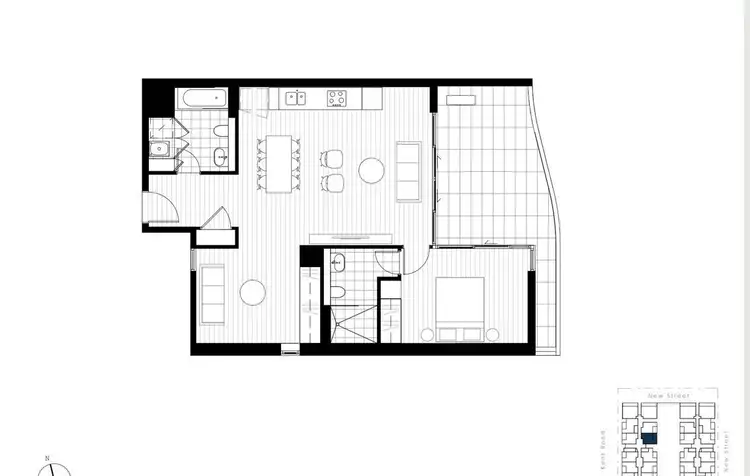 Floorplan of Homely unit listing, UNIT 406/7-9 KENT ROAD, Mascot NSW 2020