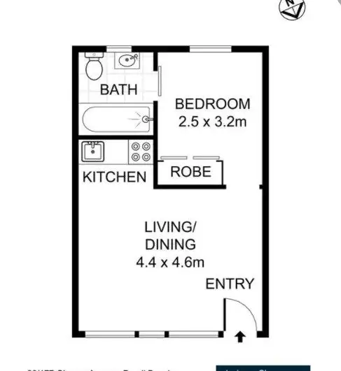 Floorplan of Homely unit listing, UNIT 14/177-179 Glenayr Avenue, Bondi Beach NSW 2026