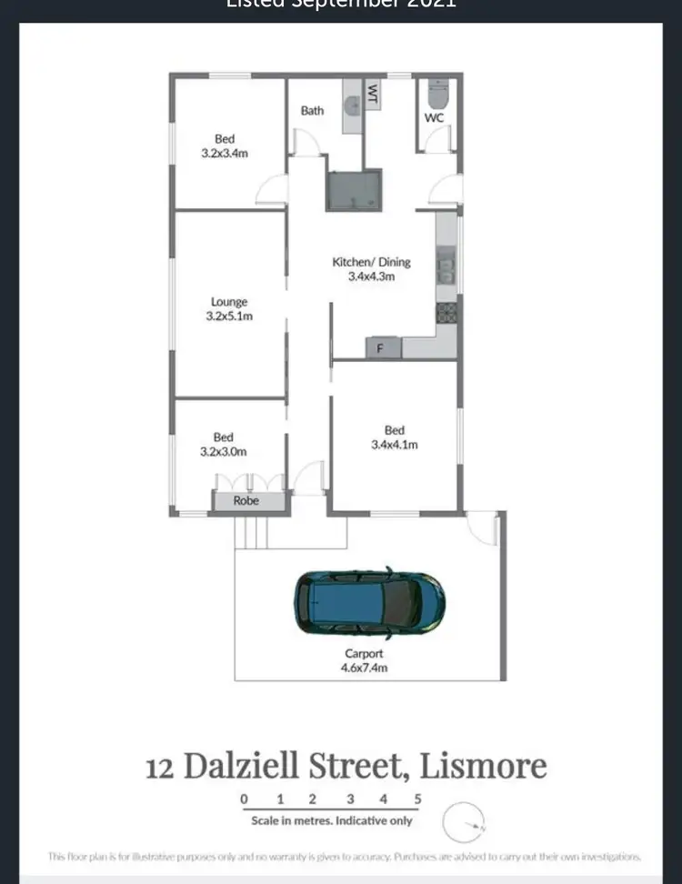 Floorplan of Homely house listing, 12 DALZIELL STREET, Lismore NSW 2480