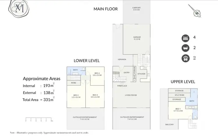 Floorplan of Homely house listing, 10 Nairana Rest, Noosa Heads QLD 4567