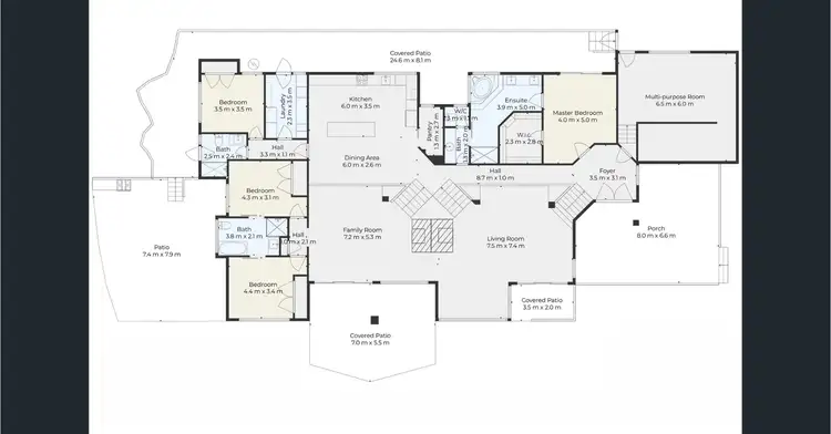 Floorplan of Homely house listing, 24 UPLANDS DRIVE, Parkwood QLD 4214