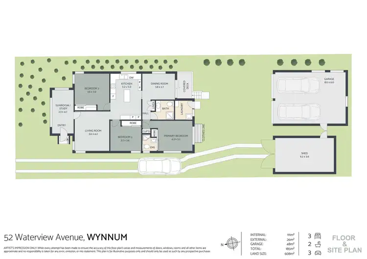 Floorplan of Homely house listing, 52 Waterview Avenue, Wynnum QLD 4178