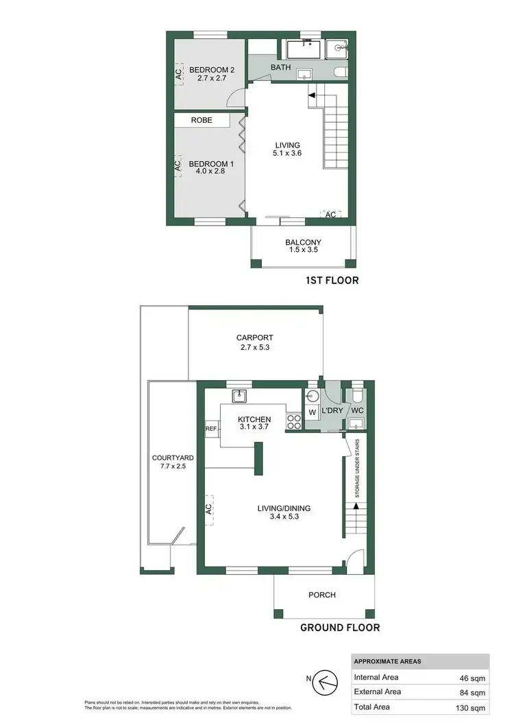 Floorplan of Homely townhouse listing, UNIT 2/53 North Esplanade, Glenelg North SA 5045