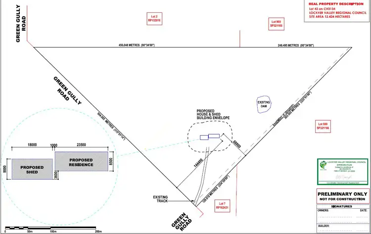 Floorplan of Homely land listing, 280 Green Gully Rd, Murphys Creek QLD 4352