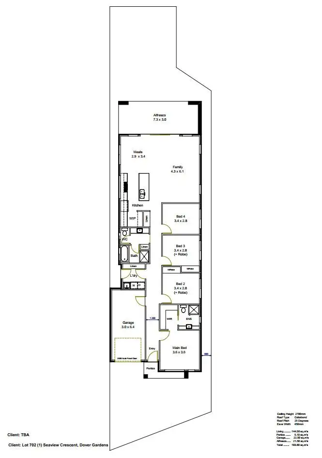 Floorplan of Homely land listing, 1 Seaview Crescent, Dover Gardens SA 5048