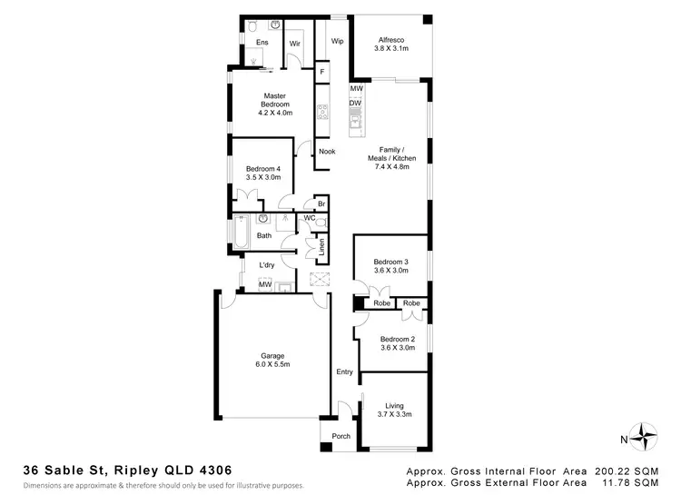 Floorplan of Homely house listing, 36 Sable Street, Ripley QLD 4306