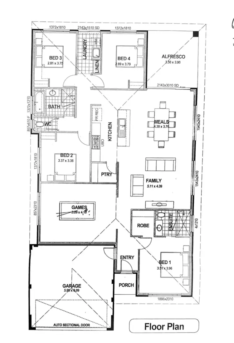 Floorplan of Homely rural property listing, 4 Ajana Drive, Marbelup WA 6330