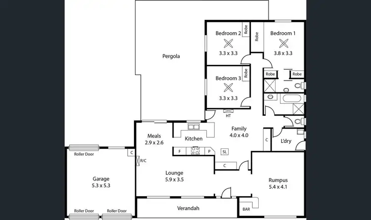 Floorplan of Homely house listing, 15 Newcombe Avenue, West Lakes Shore SA 5020