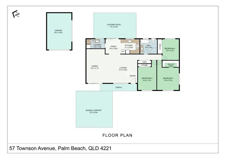 Floorplan of Homely house listing, 57 Townson Avenue, Palm Beach QLD 4221