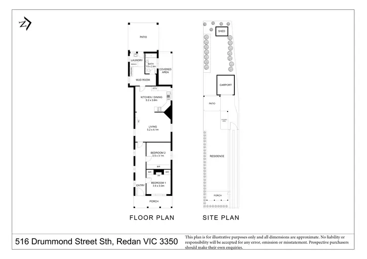 Floorplan of Homely house listing, 516 Drummond Street, Redan VIC 3350