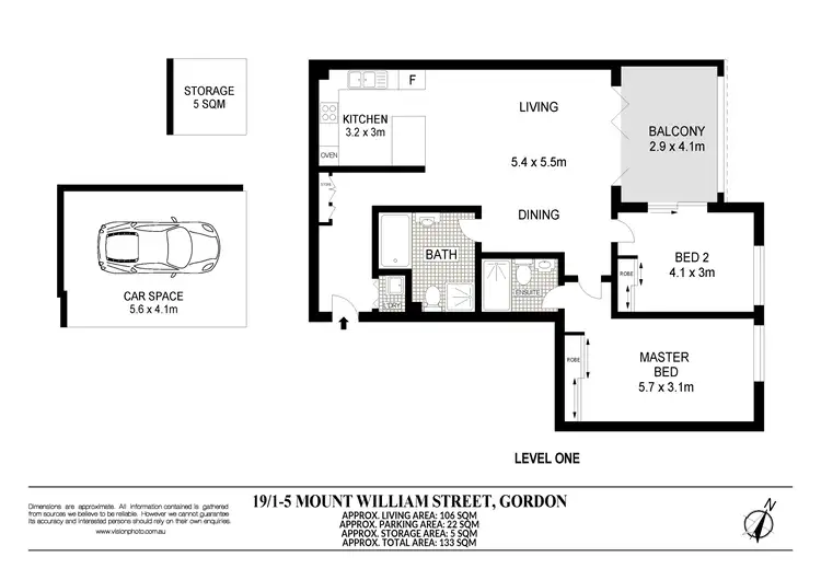 Floorplan of Homely unit listing, UNIT 19/1-5 MOUNT WILLIAM STREET, Gordon NSW 2072