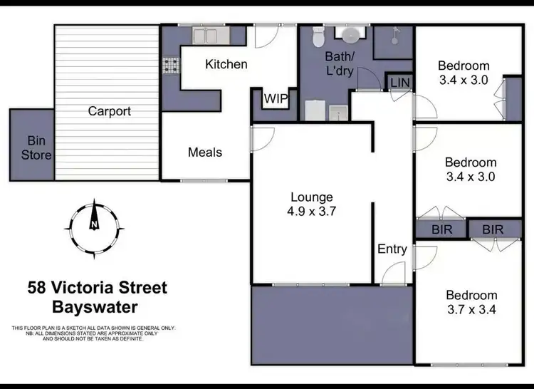 Floorplan of Homely house listing, 58 Victoria Road, Bayswater VIC 3153
