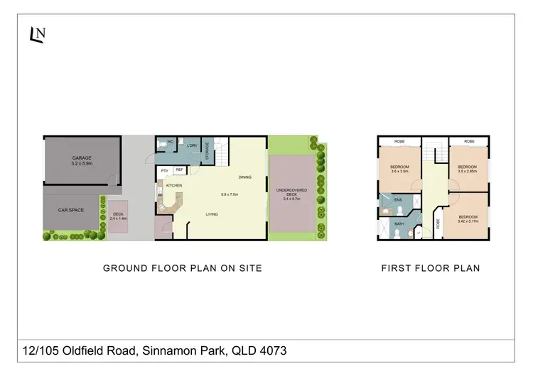 Floorplan of Homely townhouse listing, UNIT 12/105 Oldfield Road, Sinnamon Park QLD 4073