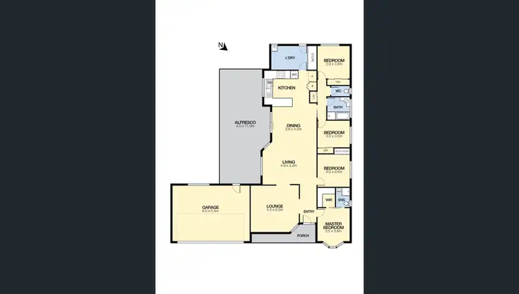 Floorplan of Homely house listing, 3 Nyora Close, Taylors Lakes VIC 3038