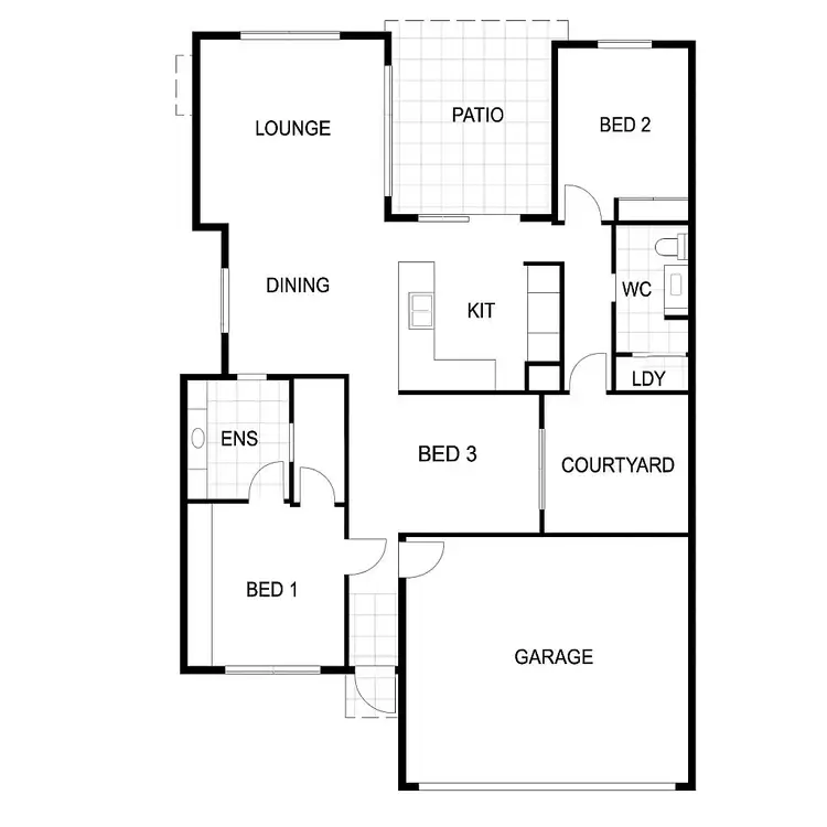 Floorplan of Homely townhouse listing, UNIT 44/15 Rainforest Sanctuary Drive, Buderim QLD 4556
