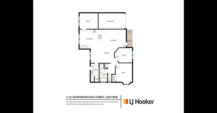 Floorplan of Homely townhouse listing, UNIT 1/16 Leopardwood Street, Old Bar NSW 2430