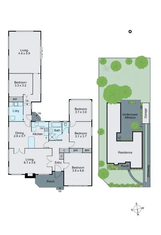 Floorplan of Homely house listing, 48 George Street, Ashwood VIC 3147