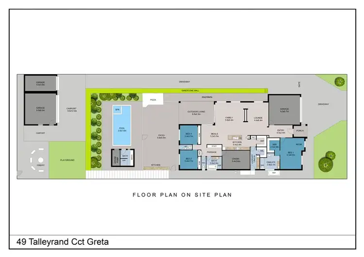 Floorplan of Homely house listing, 49 Talleyrand Circuit, Greta NSW 2334