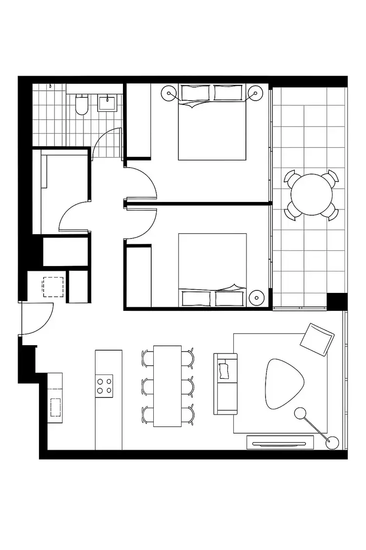 Floorplan of Homely unit listing, UNIT 310/1 Broughton Street, Parramatta NSW 2150