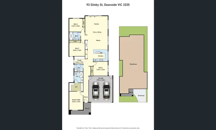 Floorplan of Homely house listing, 93 Slinky Street, Deanside VIC 3336