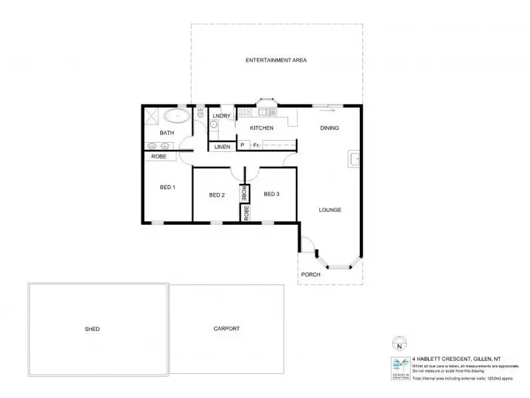 Floorplan of Homely house listing, 4 HABLETT CRESCENT, Gillen NT 870
