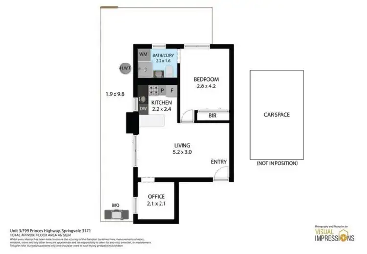 Floorplan of Homely unit listing, UNIT 3/799 Princes Highway, Springvale VIC 3171