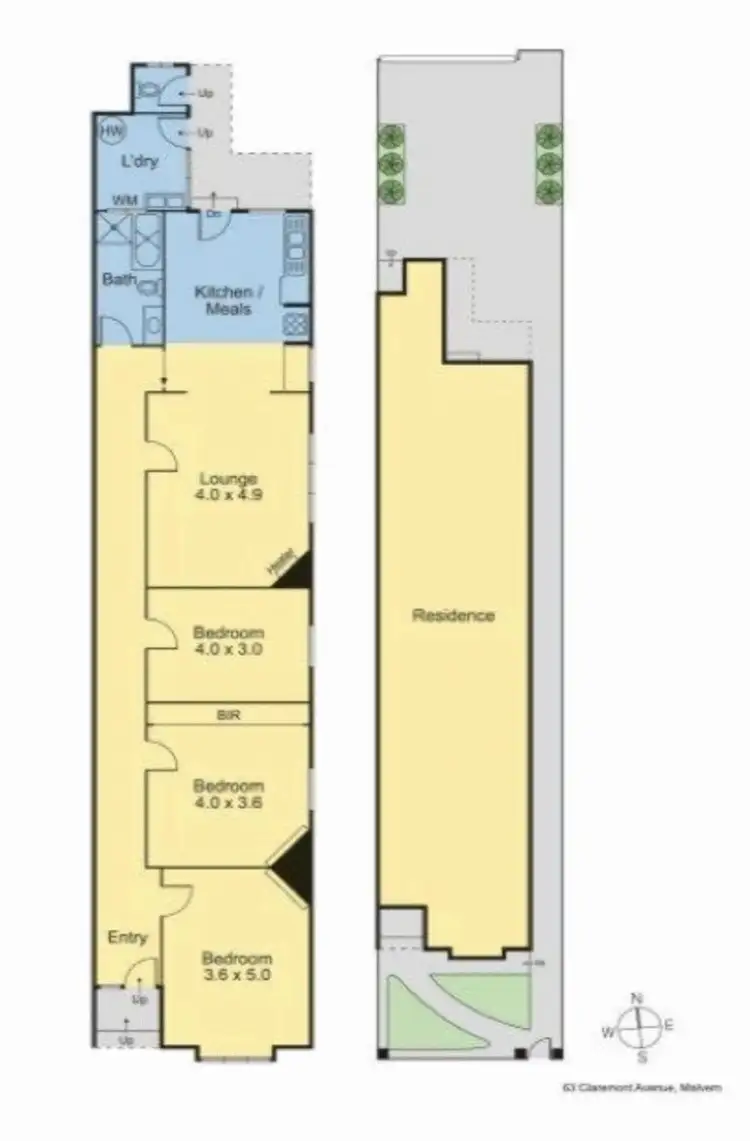 Floorplan of Homely house listing, 63 CLAREMONT AVENUE, Malvern VIC 3144
