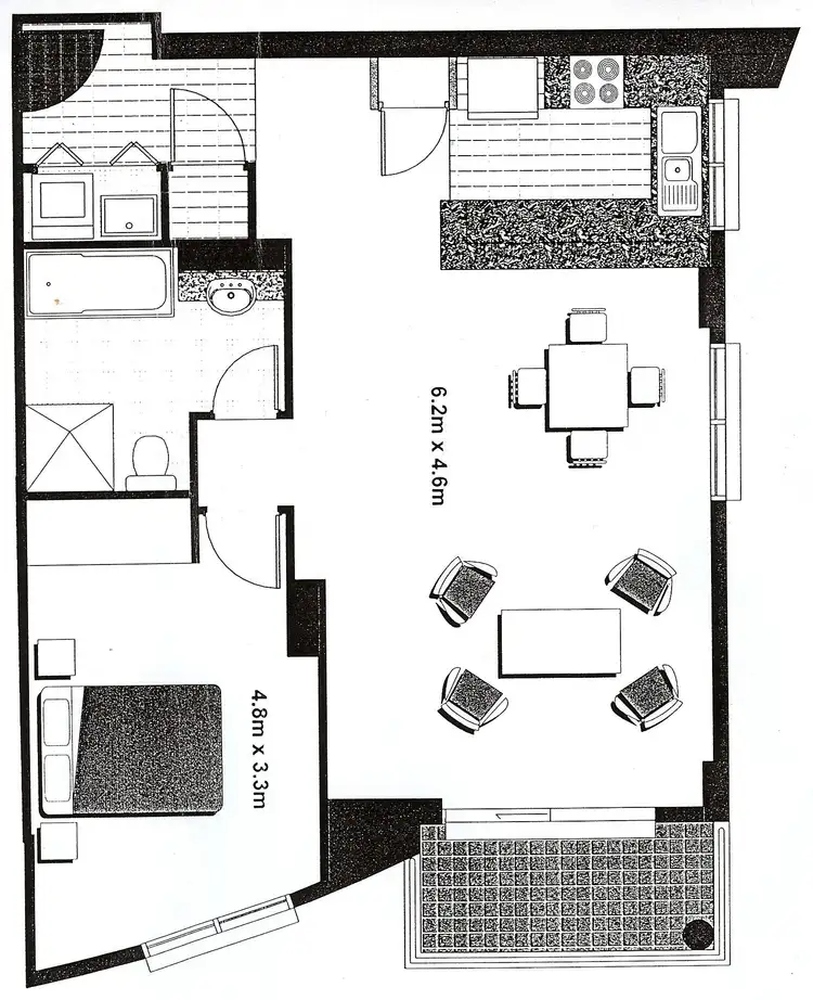 Floorplan of Homely unit listing, UNIT 93/1 Katherine Street, Chatswood NSW 2067