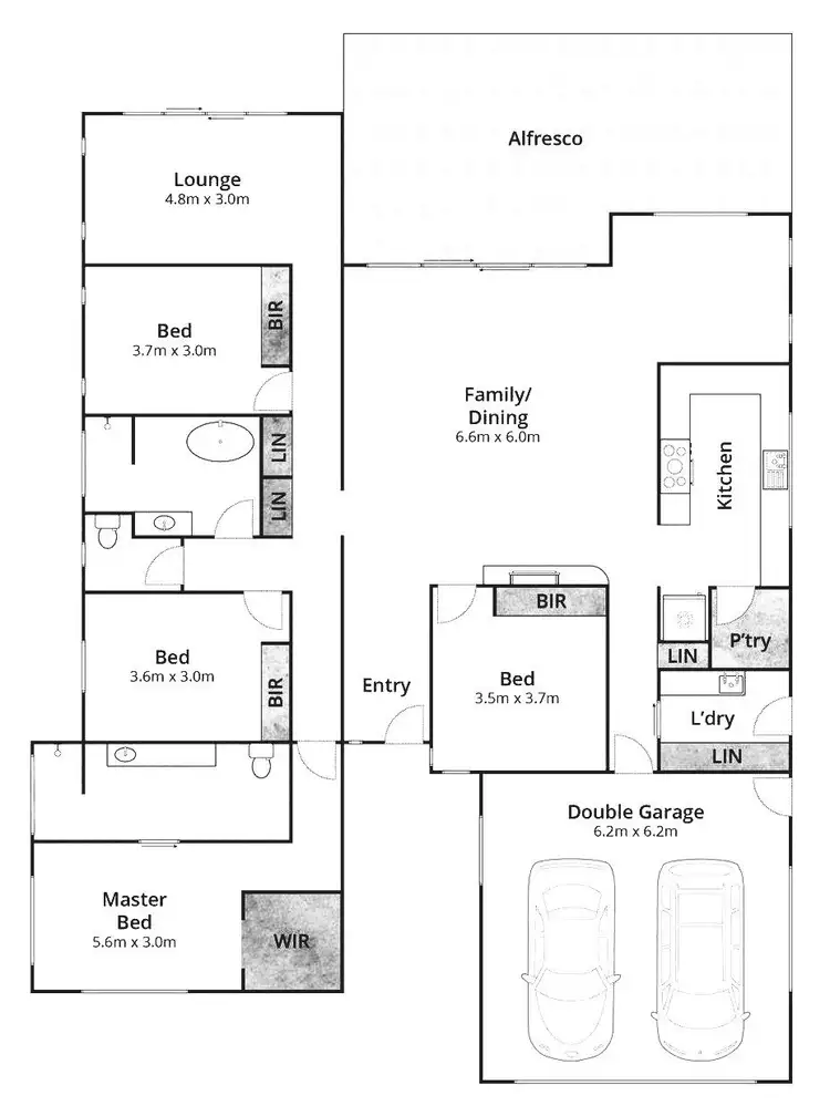 Floorplan of Homely house listing, 36 Moorhen Place, Noosaville QLD 4566