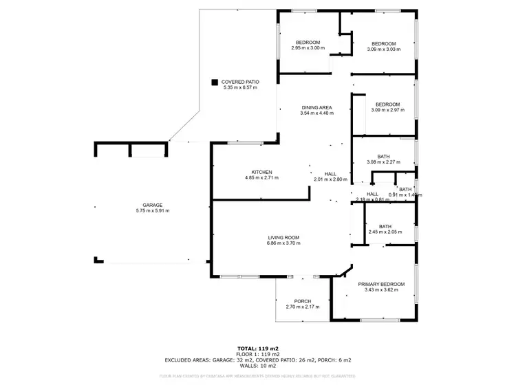 Floorplan of Homely house listing, 13 Bellamy Street, Rasmussen QLD 4815