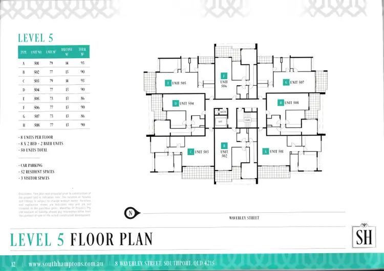 Floorplan of Homely unit listing, 8 Waverley Street, Southport QLD 4215