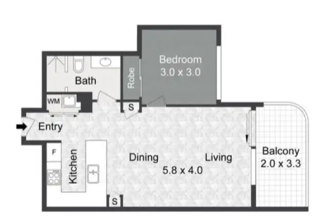 Floorplan of Homely apartment listing, 910/6 Palm Beach Ave, Palm Beach QLD 4221