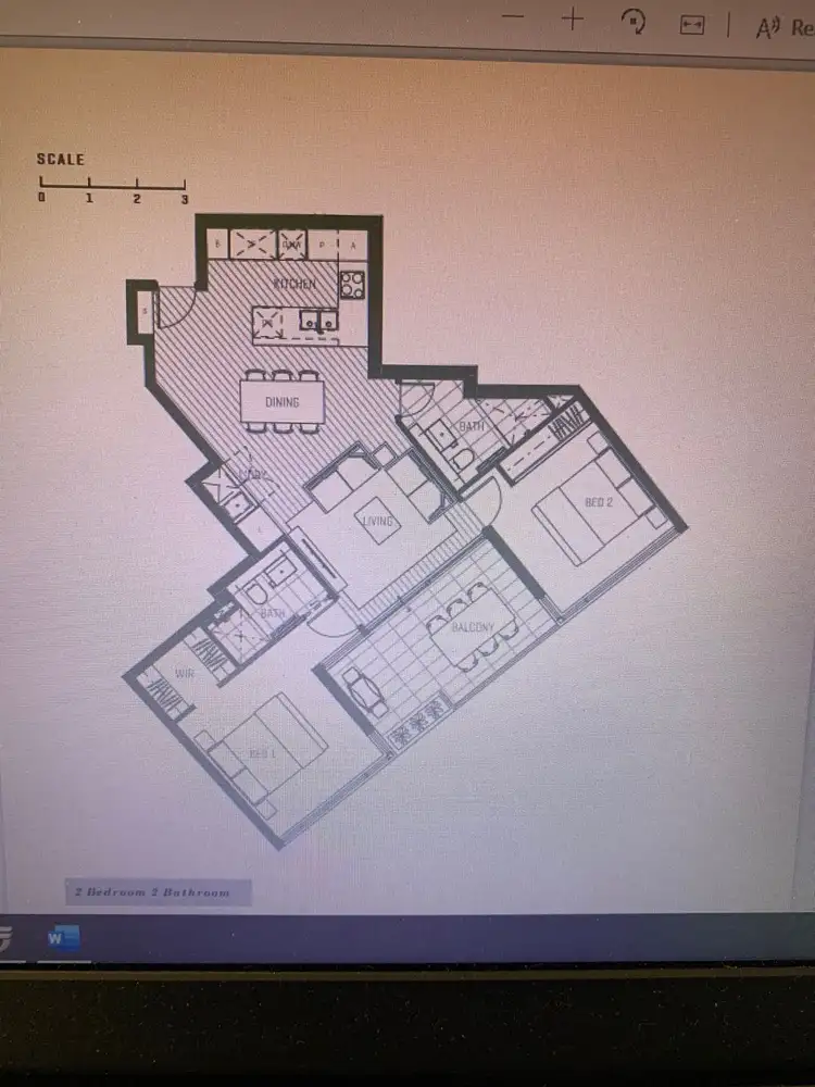Floorplan of Homely unit listing, UNIT 607/74 PRICE STREET, Subiaco WA 6008