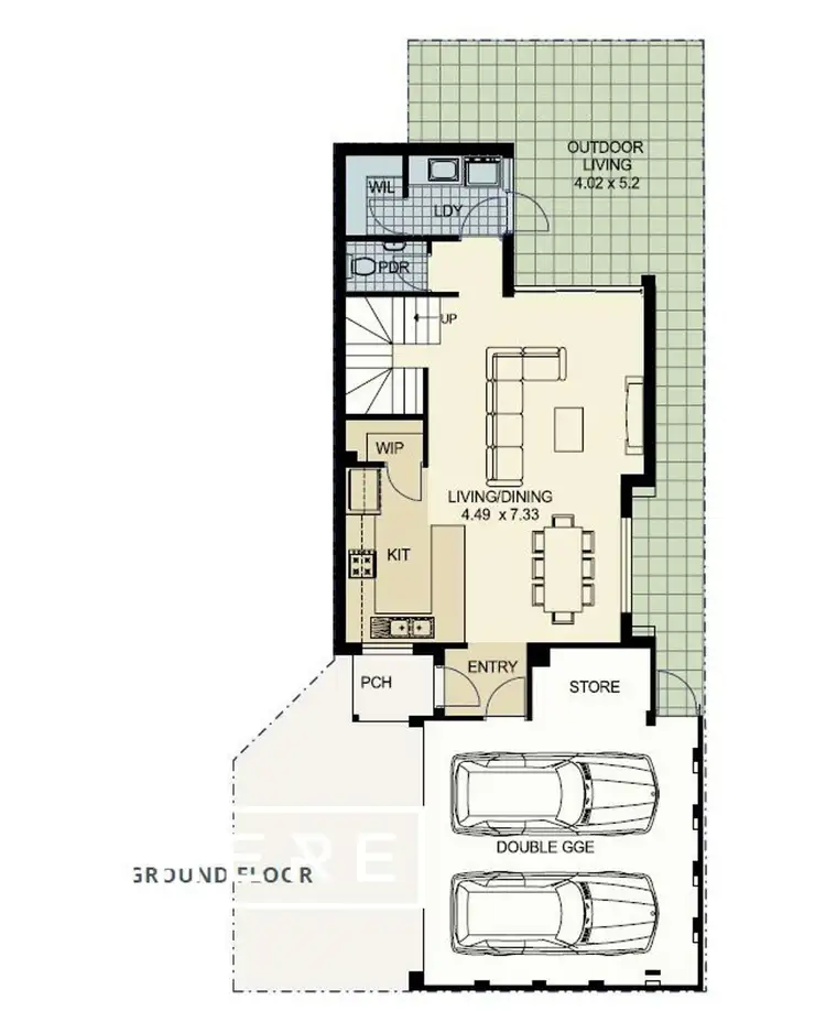 Floorplan of Homely townhouse listing, 30E WELD ROAD, Palmyra WA 6157
