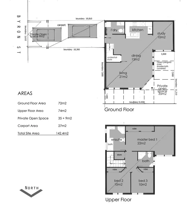 Floorplan of Homely townhouse listing, 49 Byron Street, Glenelg SA 5045
