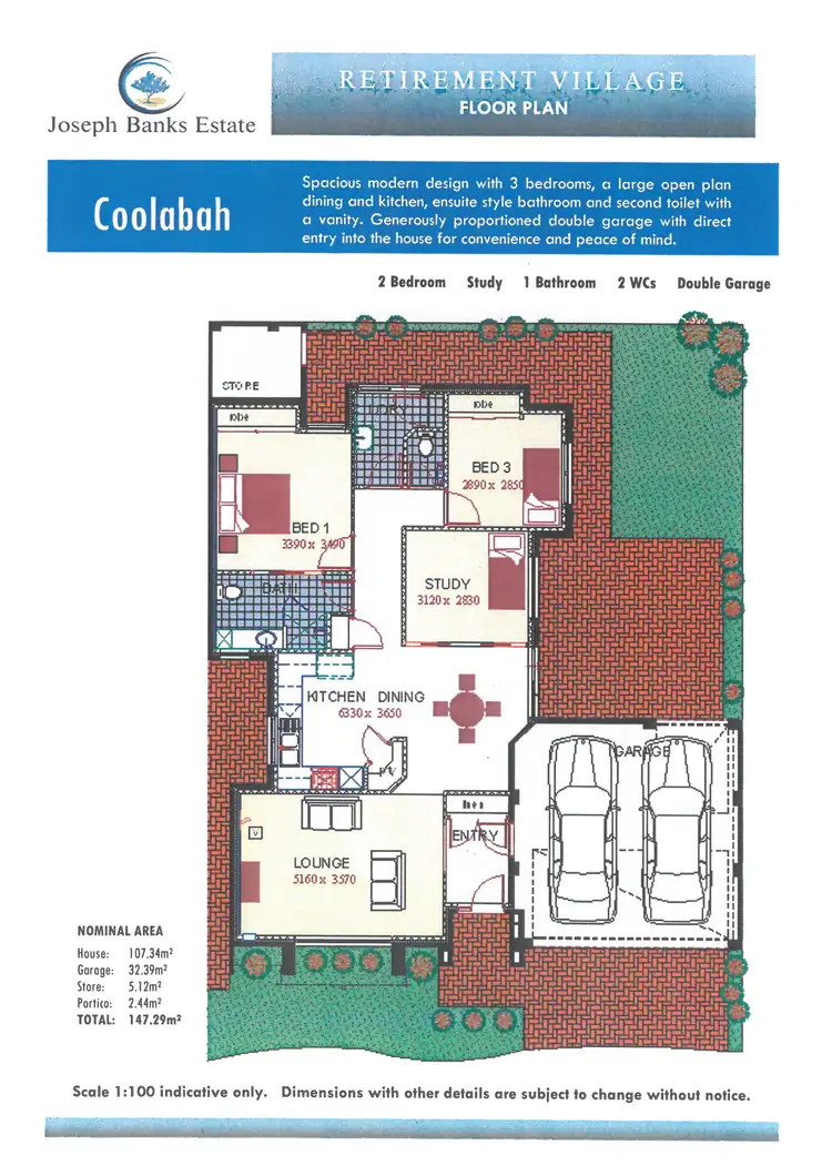 Floorplan of Homely retirement listing, UNIT 35/58 Canna Drive, Canning Vale WA 6155
