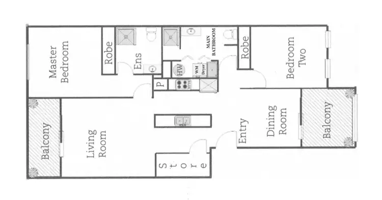 Floorplan of Homely unit listing, UNIT 10/102 Athllon Drive, Greenway ACT 2900