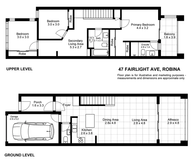 Floorplan of Homely house listing, 47 Fairlight Avenue, Robina QLD 4226